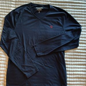 Abercrombie & Fitch Long Sleeve Shirt size S Navy